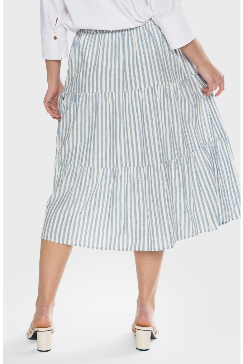 Emory Tiered Skirt, Alternate, color, DENIM