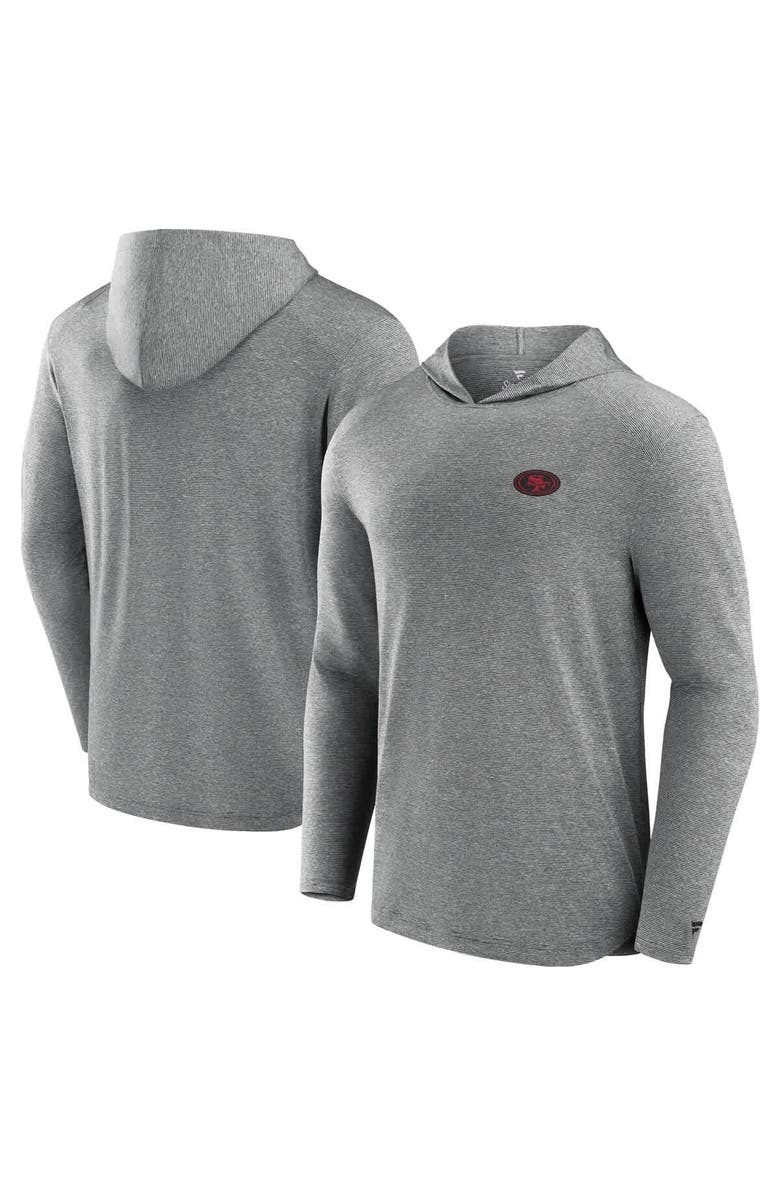 FANATICS Men's Fanatics Gray San Francisco 49ers Elements Front Office Power Mono Long Sleeve Hoodie T-Shirt, Alternate, color, Gray