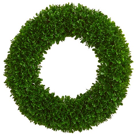 19.5-in Tea Leaf Wreath UV Resistant (Indoor/Outdoor)