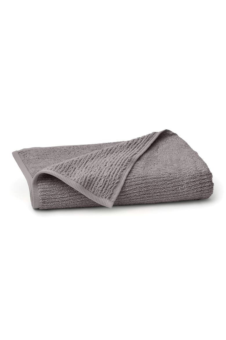 Ribbed Organic Cotton Bath Towel, Main, color, STONE
