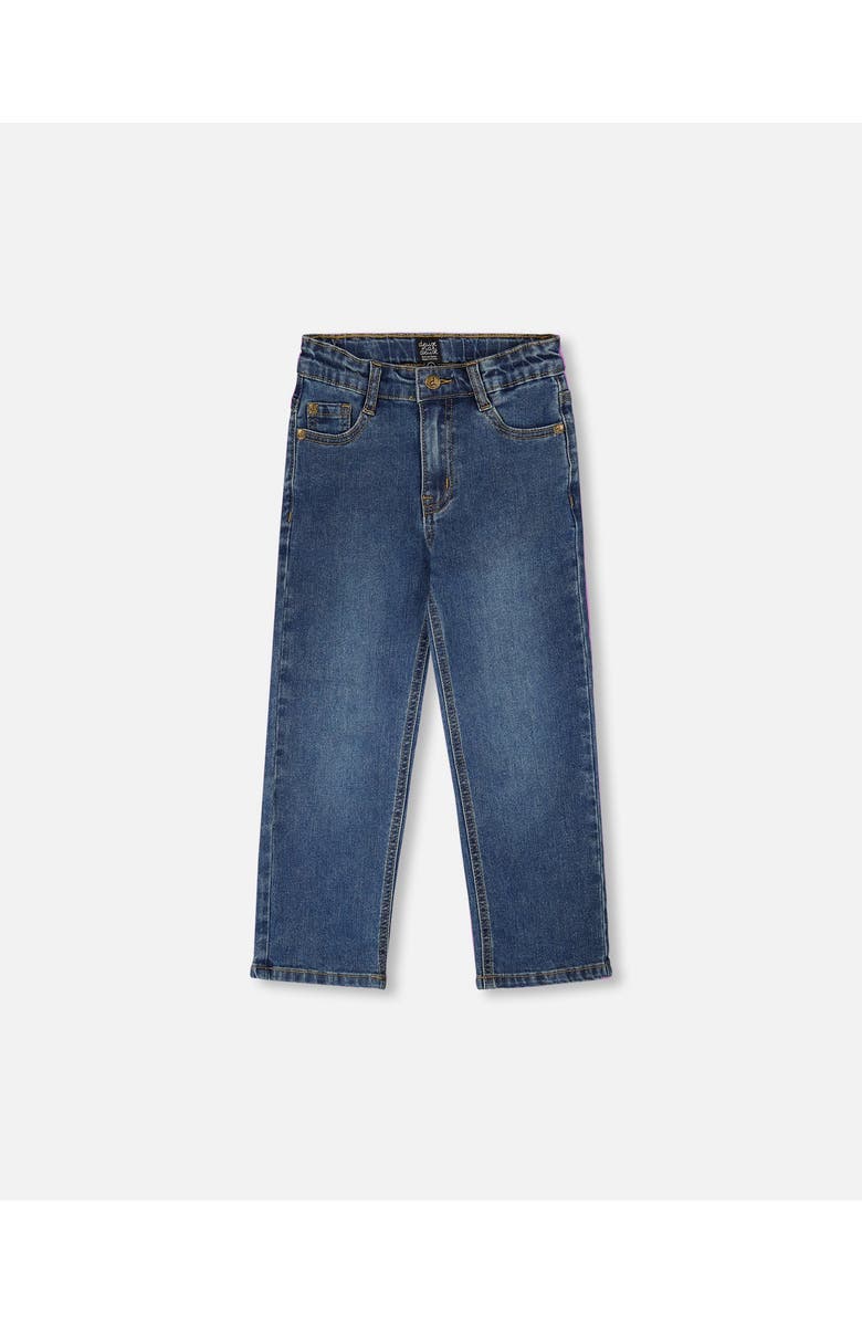 Deux par Deux Soft Stretch Jeans Denim, Main, color, Navy Blue Denim