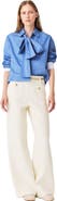 maje Lurex tweed trousers
