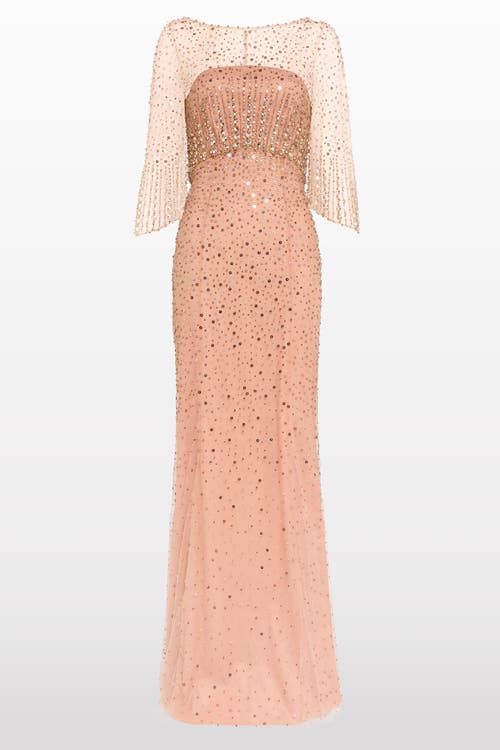 Jenny Packham Kiya Maxi Dress In Brown