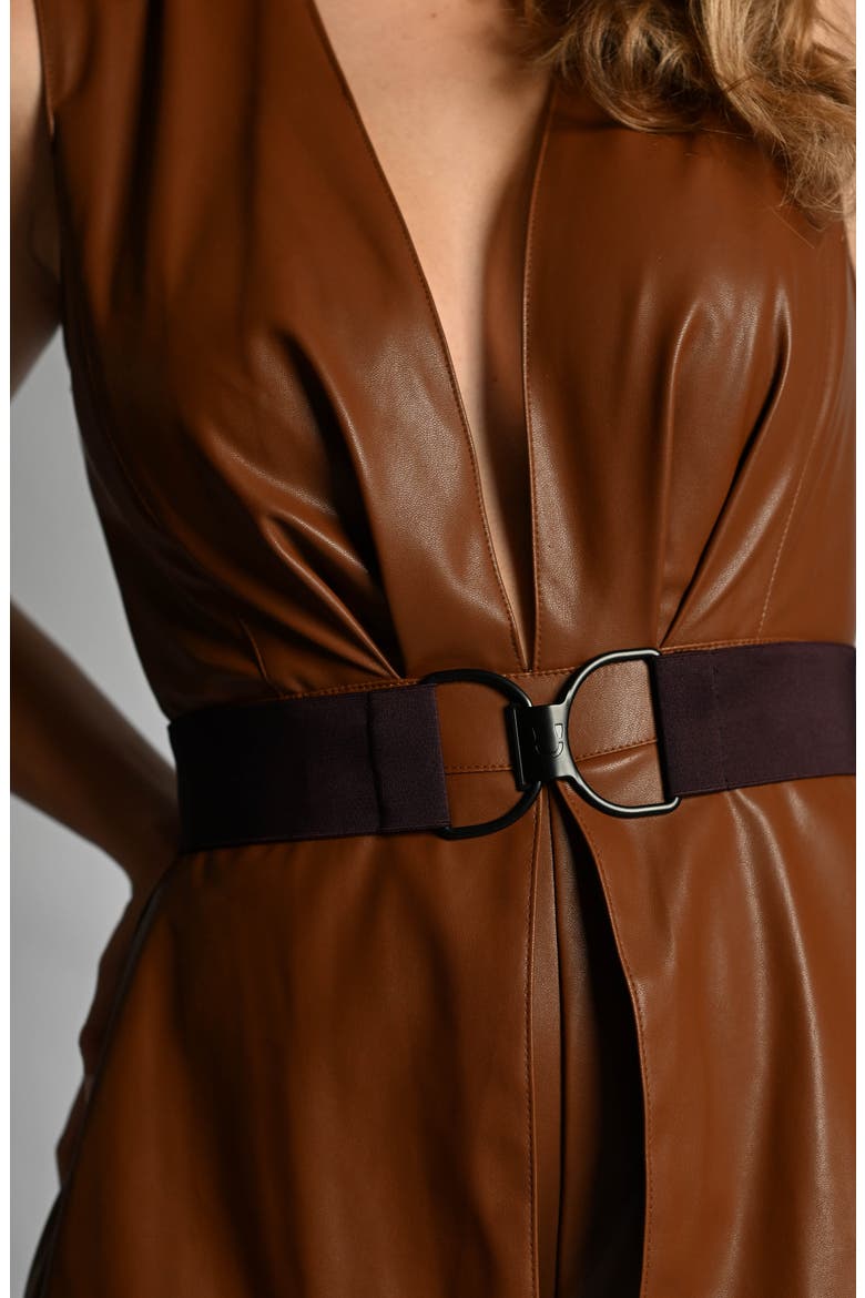 Sugarplum & Matte Black Clasp Stretch Belt, Alternate, color, SUGARPLUM