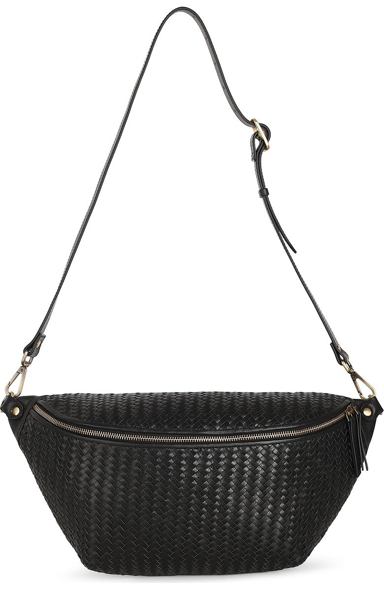 Rafe New York Large Alex Sling Crossbody, Alternate, color, Black