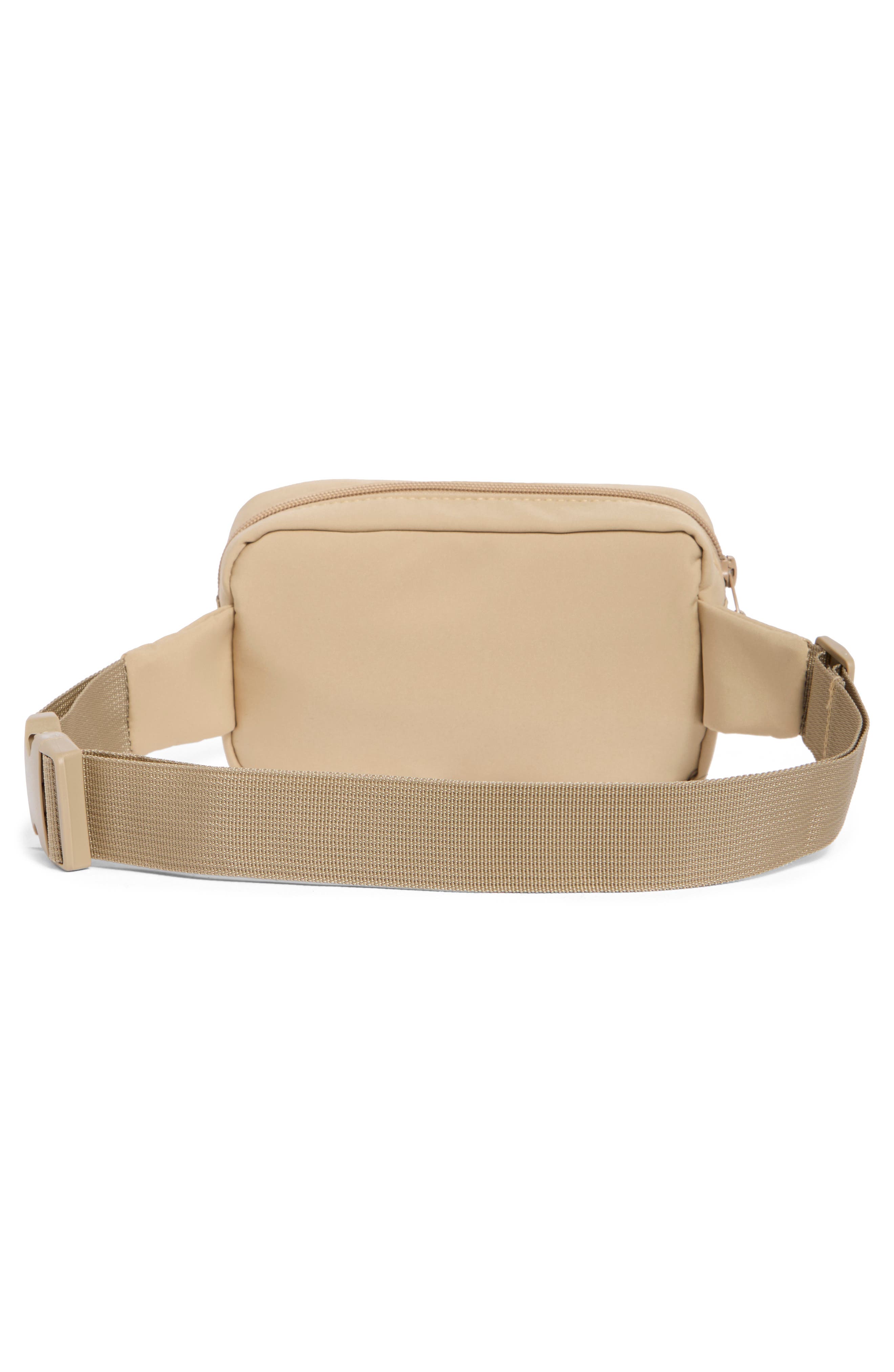 Double Zip Belt Bag, Alternate, color, TAN PORTABELLA