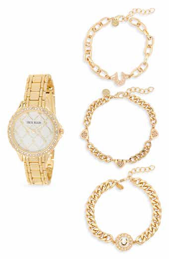 True Religion Logo Check Bracelet Watch, 33.9mm & Assorted Bracelets Set