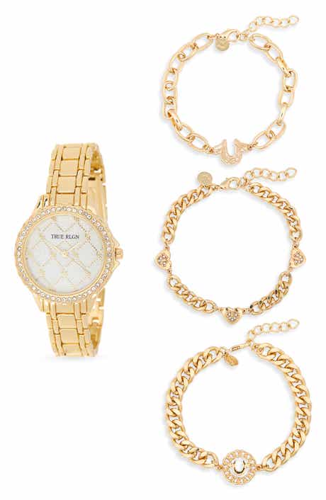 True Religion Logo Check Bracelet Watch, 33.9mm & Assorted Bracelets Set