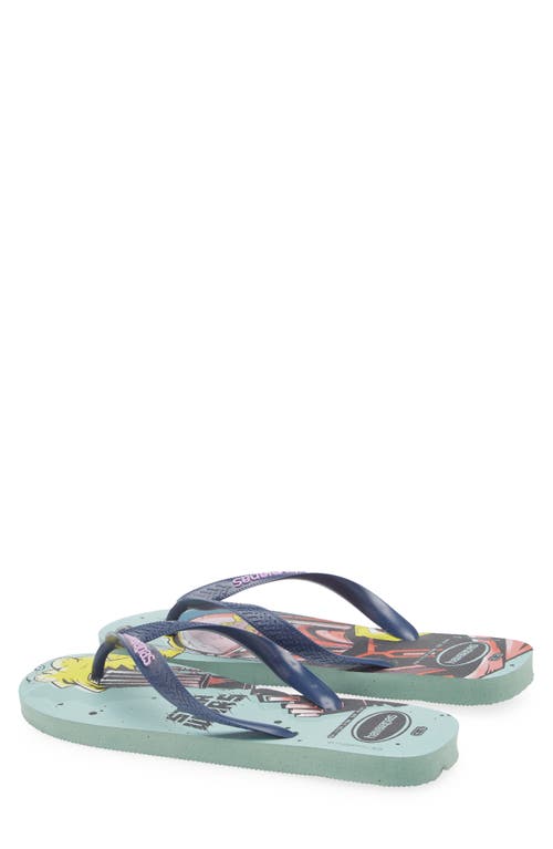 Havaianas Star Wars Flip Flop In Clay/navy Blue
