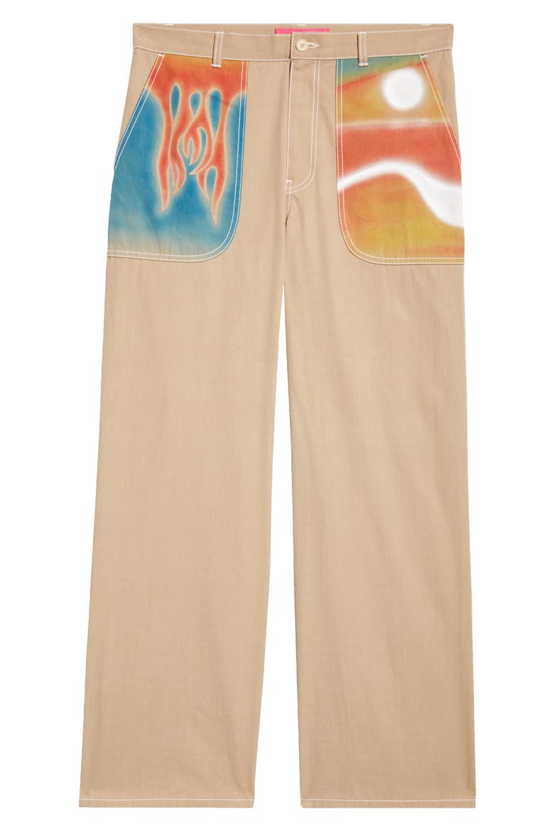 Silvano Airbrush Trust Pants, Alternate, color, D126 KHAKI W/ MULTI