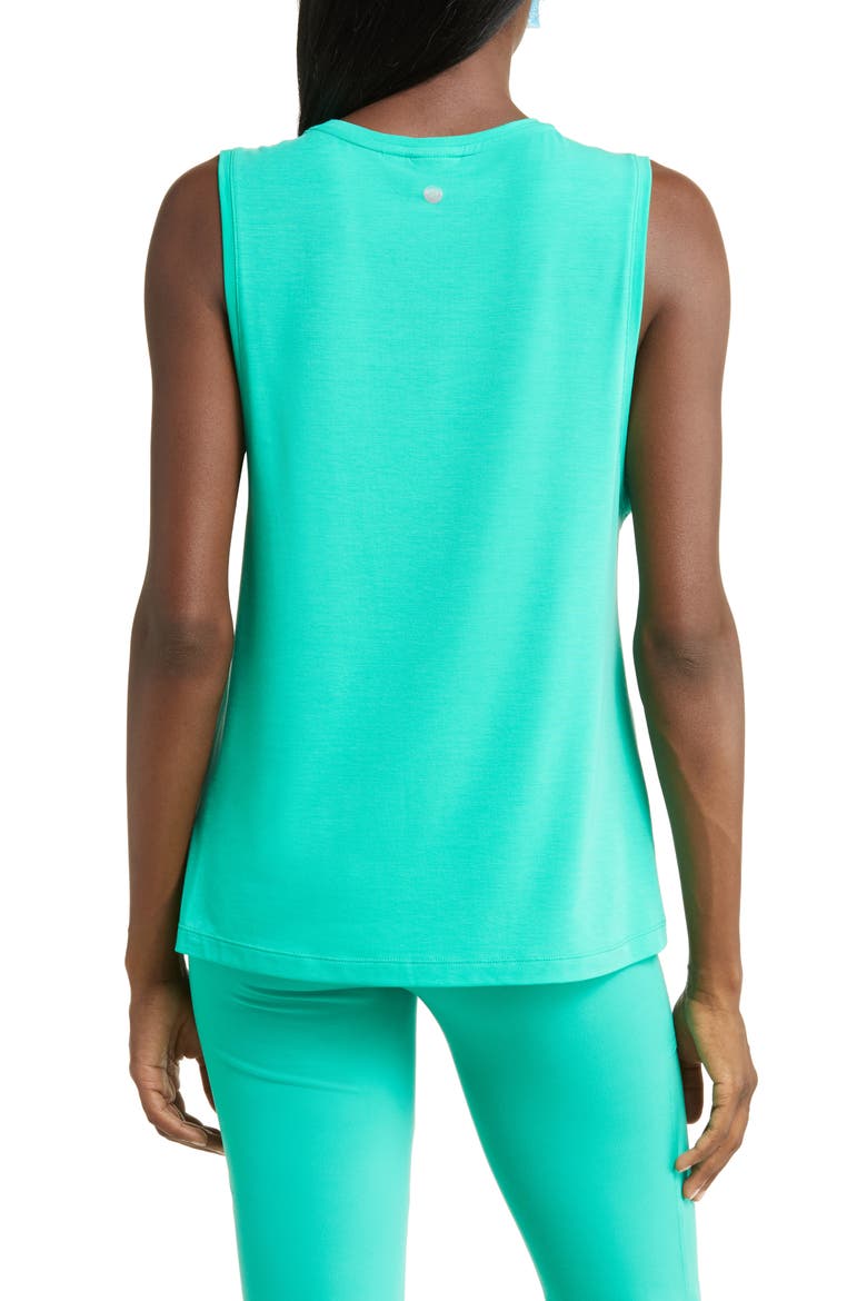 Work for It Easy Tank, Alternate, color, GREEN VIVID
