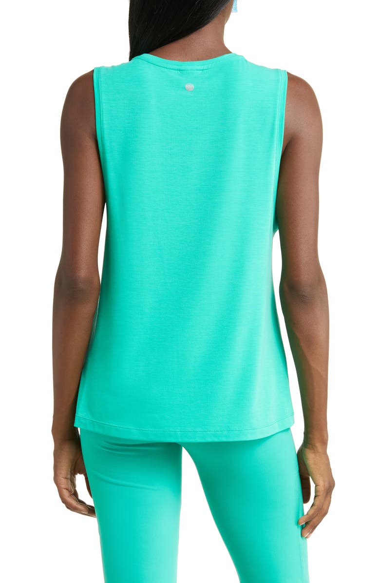 Zella Work for It Easy Tank, Alternate, color, Green Vivid