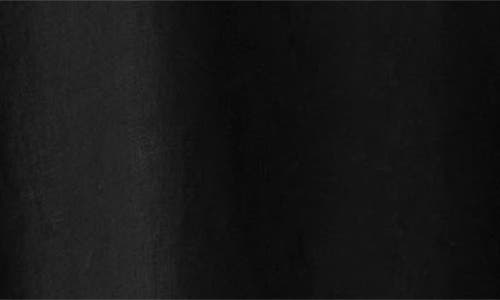 Eileen Fisher Jewel Neck Organic Linen Shift Dress In Black