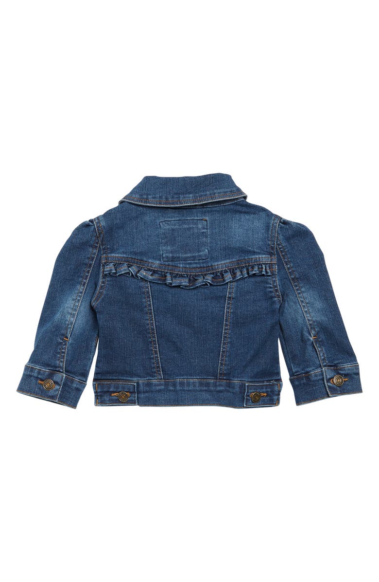 Urban Republic Denim Ruffle Jacket, Alternate, color,