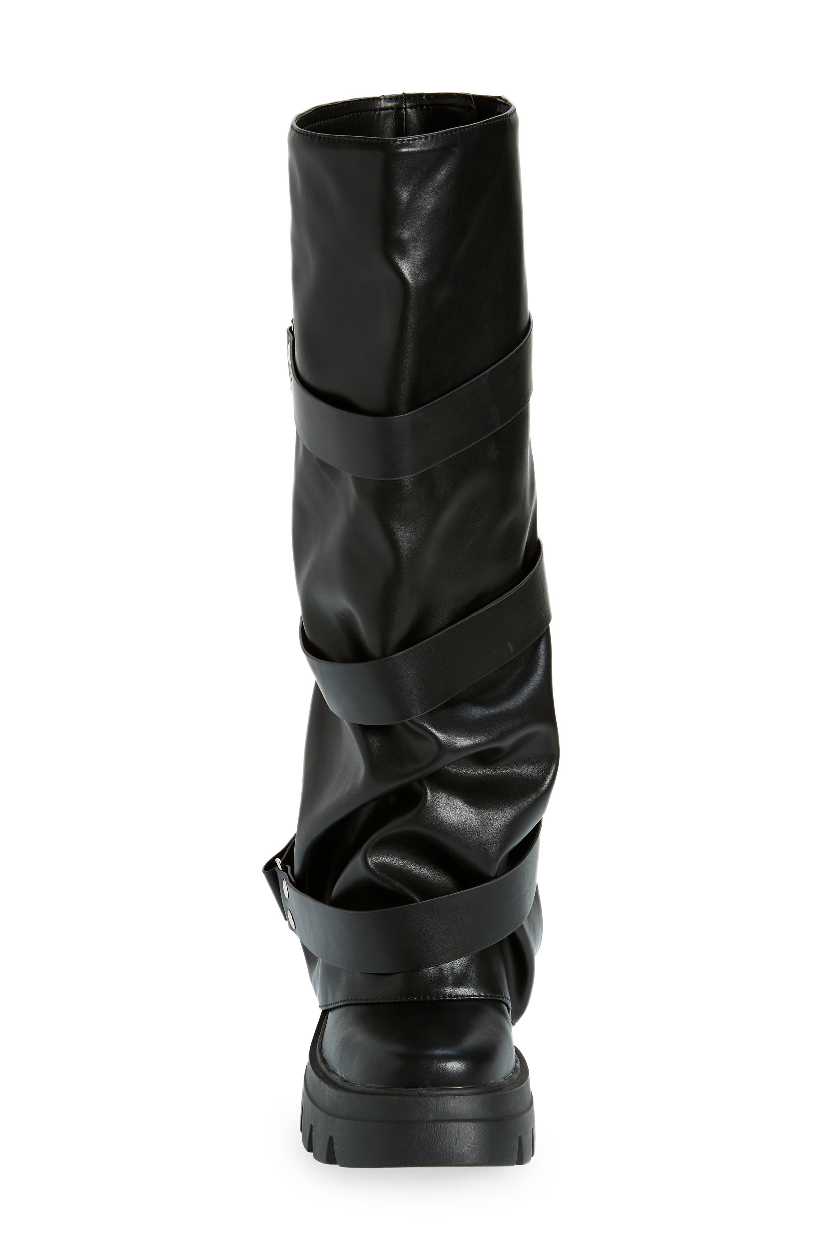 AZALEA WANG Charna Lug Sole Knee High Boot, Alternate, color, 