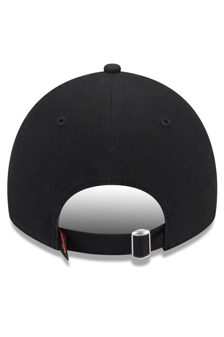 Women's New Era Black San Francisco Giants Leaves 9TWENTY Adjustable Hat, Alternate, color, Black
