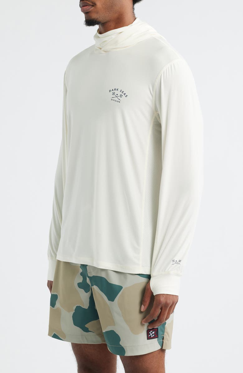DARK SEAS Bimini Long Sleeve Hooded T-Shirt, Alternate, color, Off White