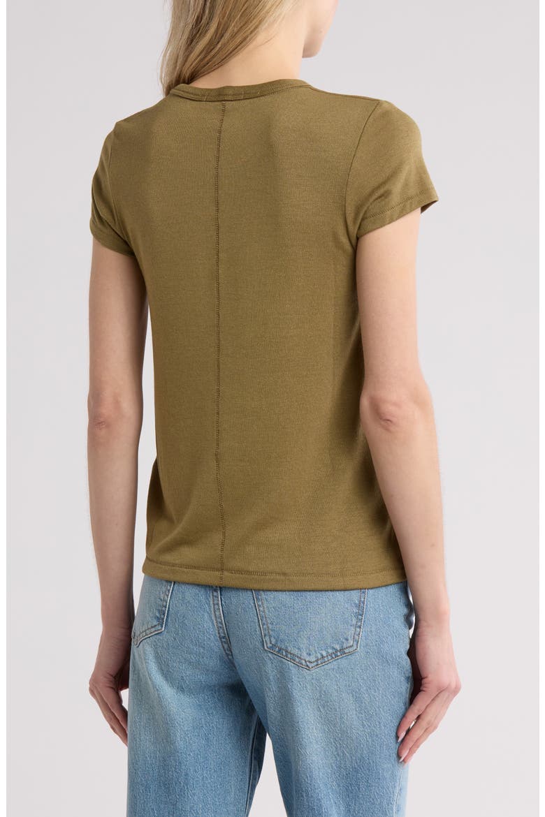 Lea Crewneck T-Shirt, Alternate, color, OLIVE