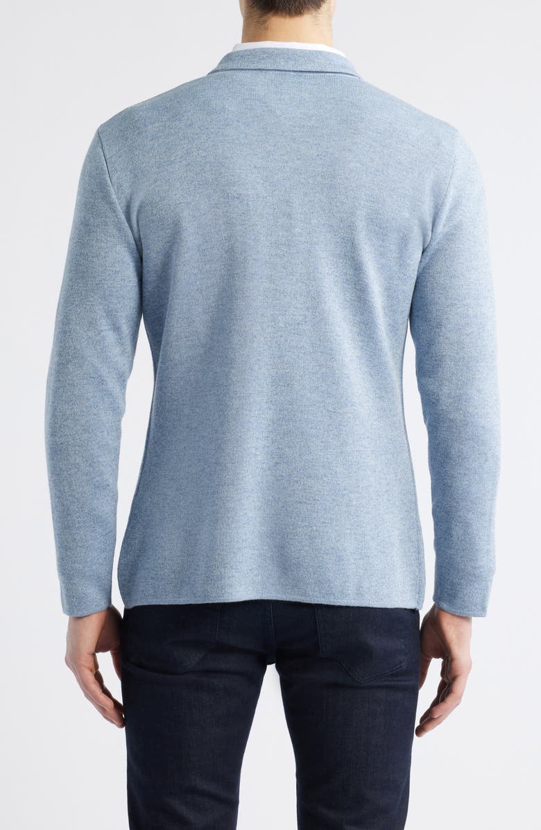 Emanuel Berg Premium Merino Wool Swacket Sport Coat, Alternate, color, Bright Blue