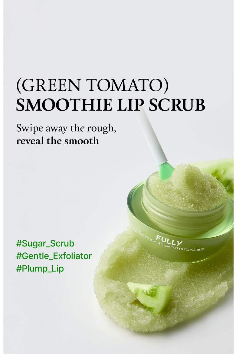 Green Tomato Smoothie Lip Scrub, Alternate, color, NO COLOR