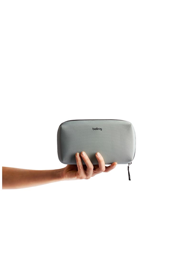 Water Resistant Recycled Polyester & Recycled Nylon Tech Case, Alternate, color, EUCALYPTUS
