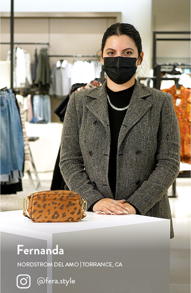 Mini The Nubuck Leopard Print Carabiner Crossbody Bag, sales video thumbnail