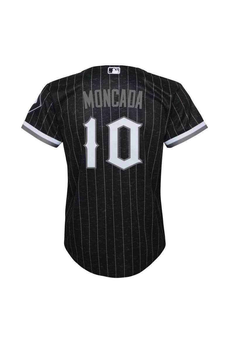 Youth Nike Yoan Moncada Black Chicago White Sox City Connect Replica Player Jersey, Alternate, color, Black