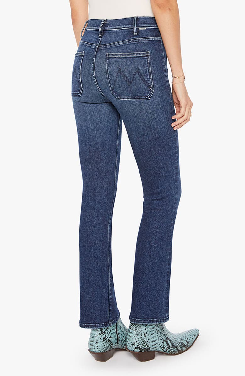 MOTHER The Patch Pocket Insider Flood Bootcut Jeans, Alternate, color, You Are A Riot