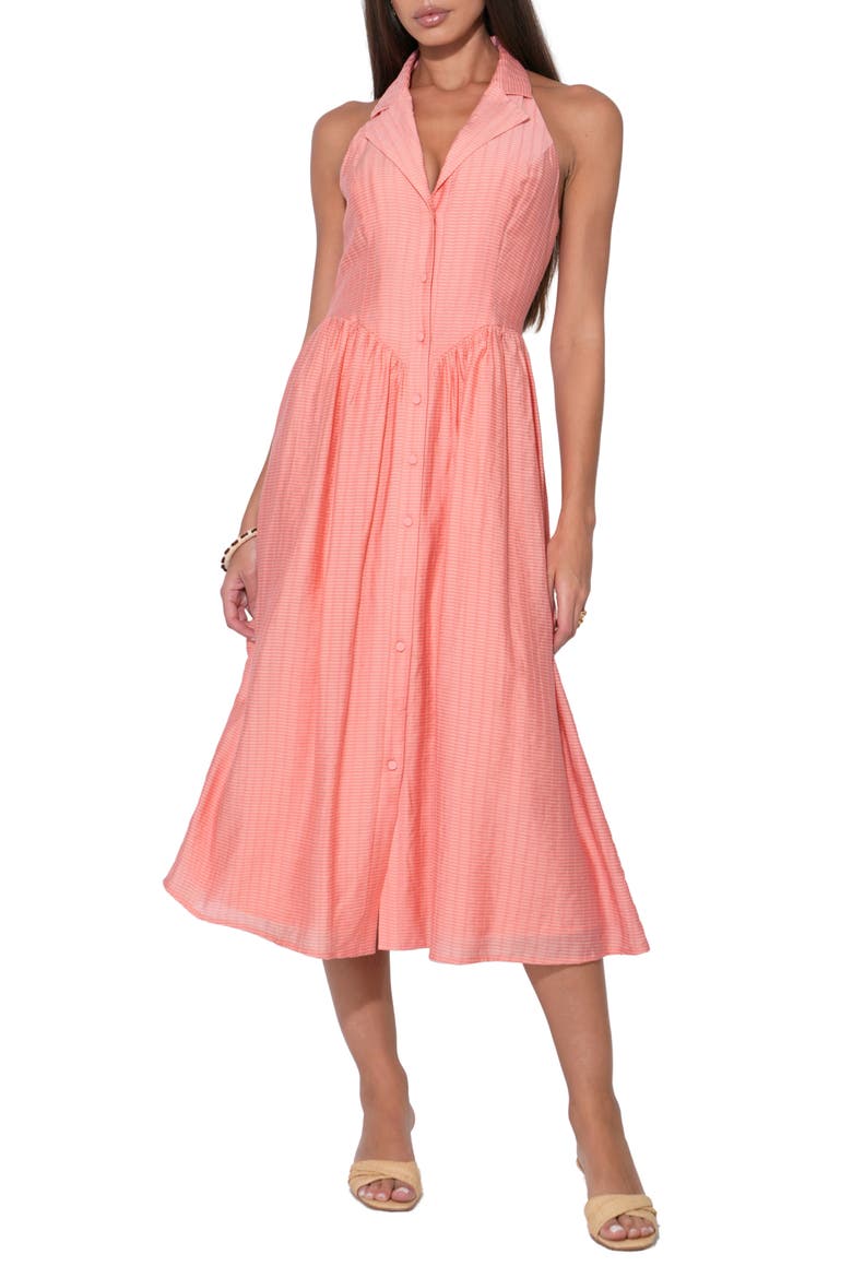 Mia Midi Shirtdress, Main, color, DUSTY ORANGE
