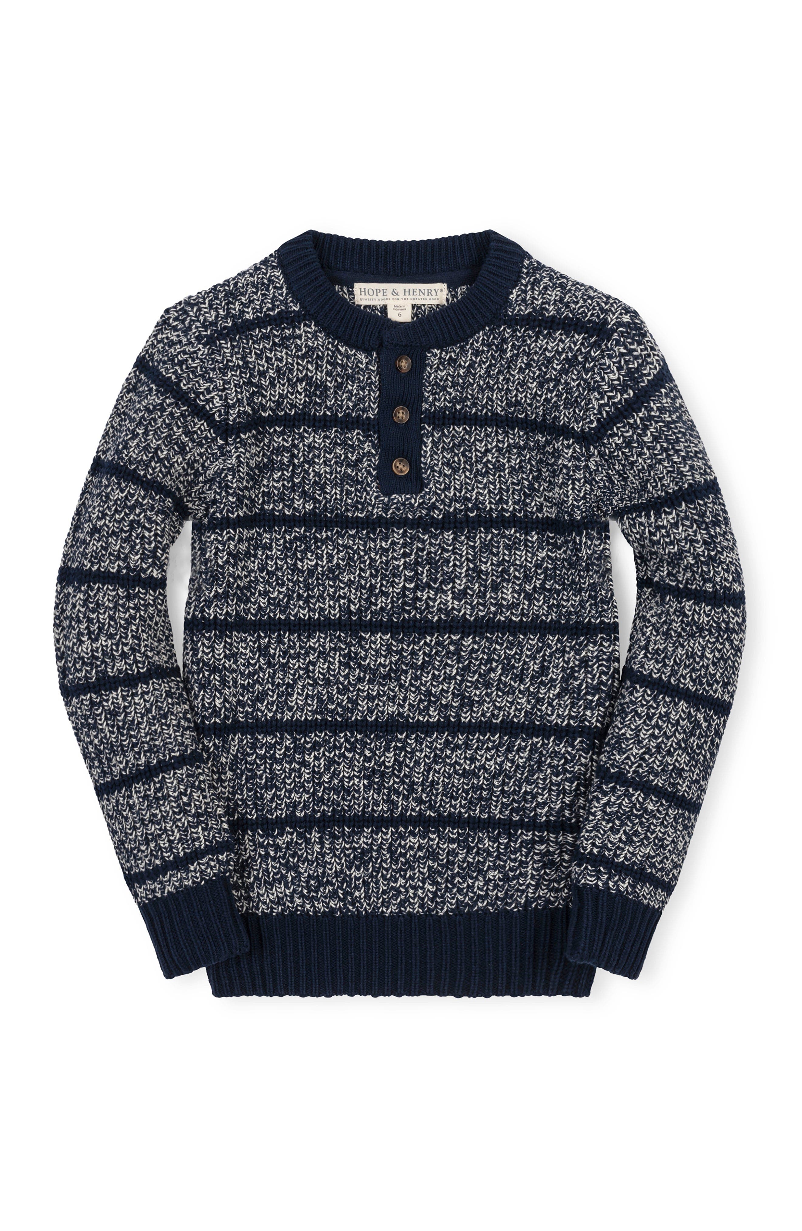 selected Navy Marl Stripe