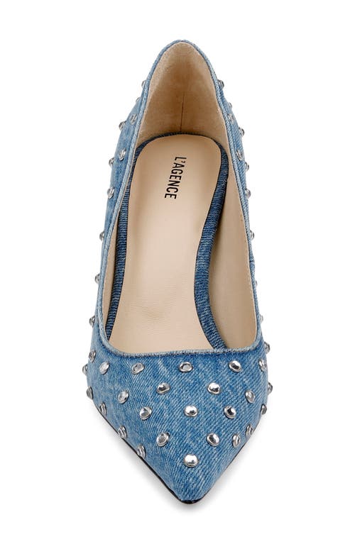 L Agence L'agence Lydie Pointed Toe Pump In Blue