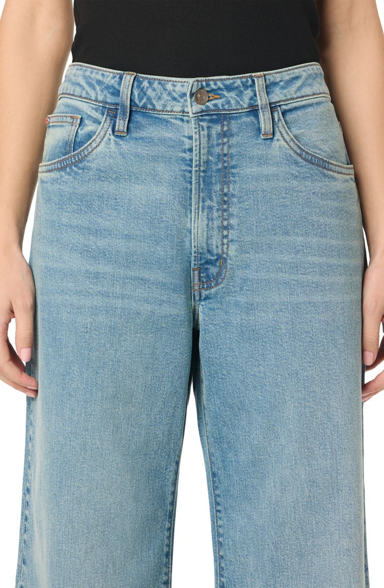 Hudson Jeans Jolene High Waist Wide Leg Jeans, Alternate, color, Risque