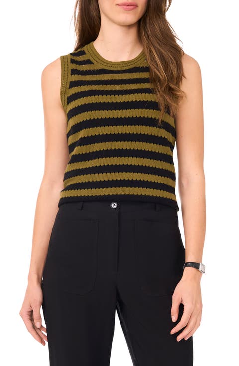 Pointelle Sleeveless Sweater