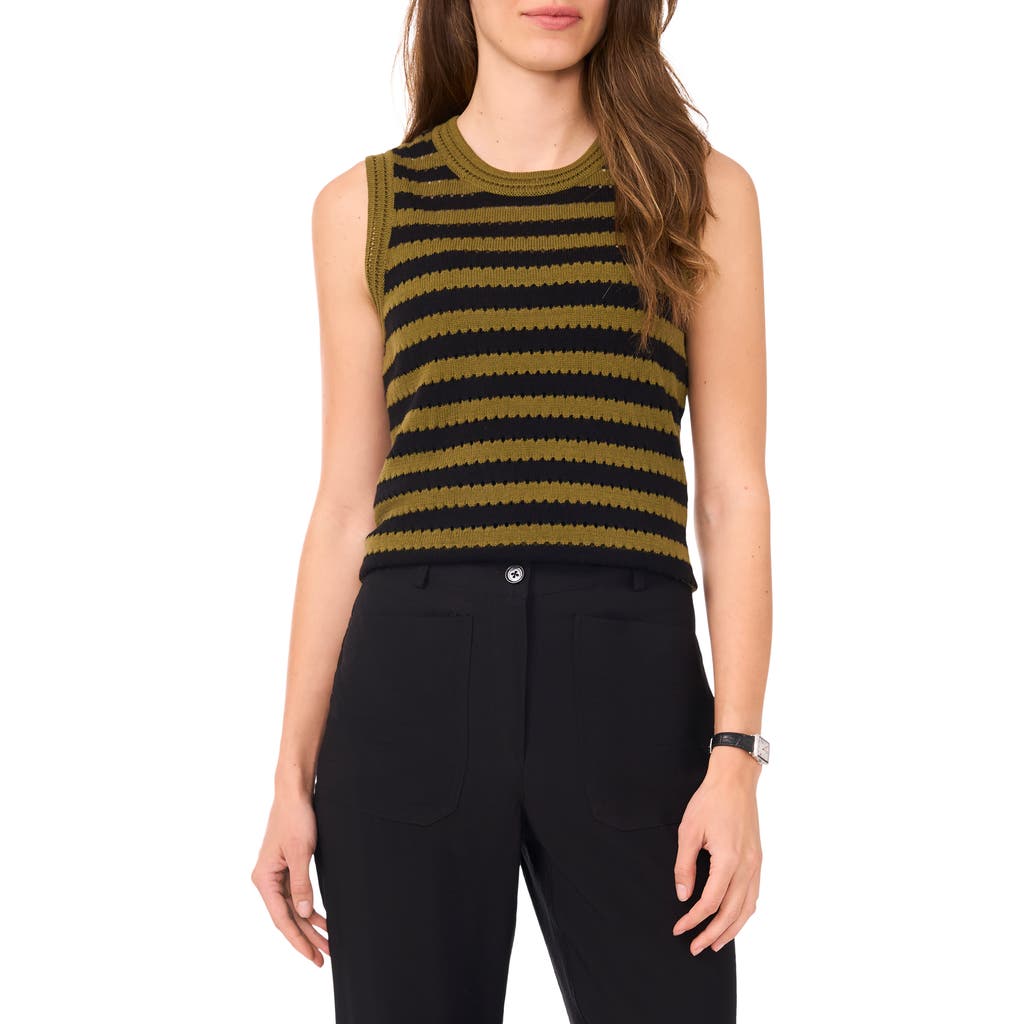 Halogen ® Pointelle Sleeveless Sweater In Green