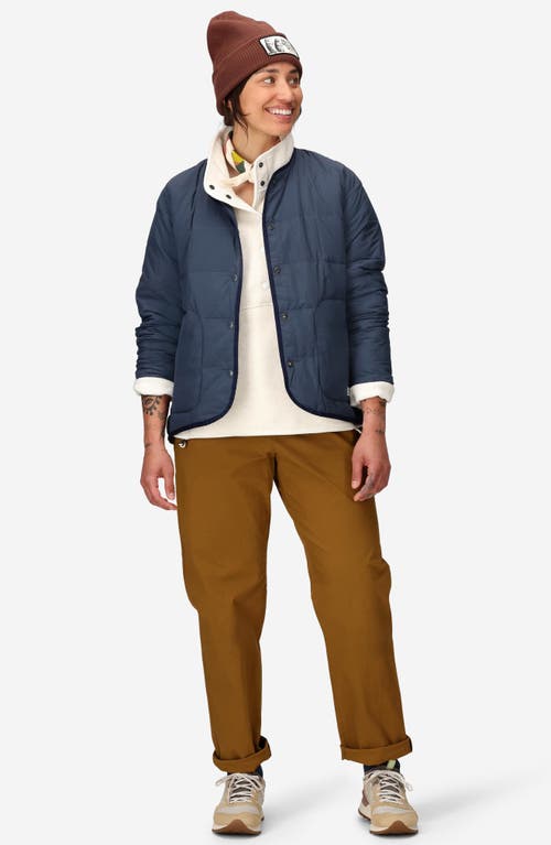 Marmot Ares Collarless 700 Fill Power Down Jacket In Blue