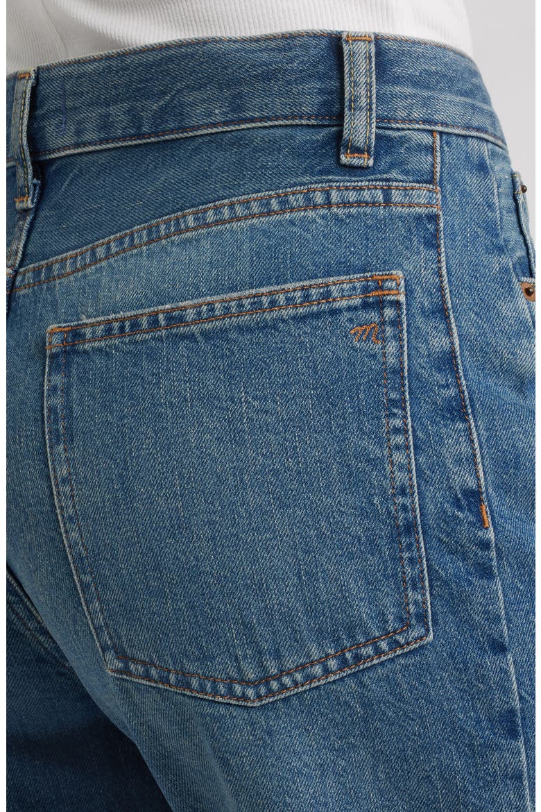 Pieced Barrel Leg Jeans, Alternate, color, MOSBY WASH