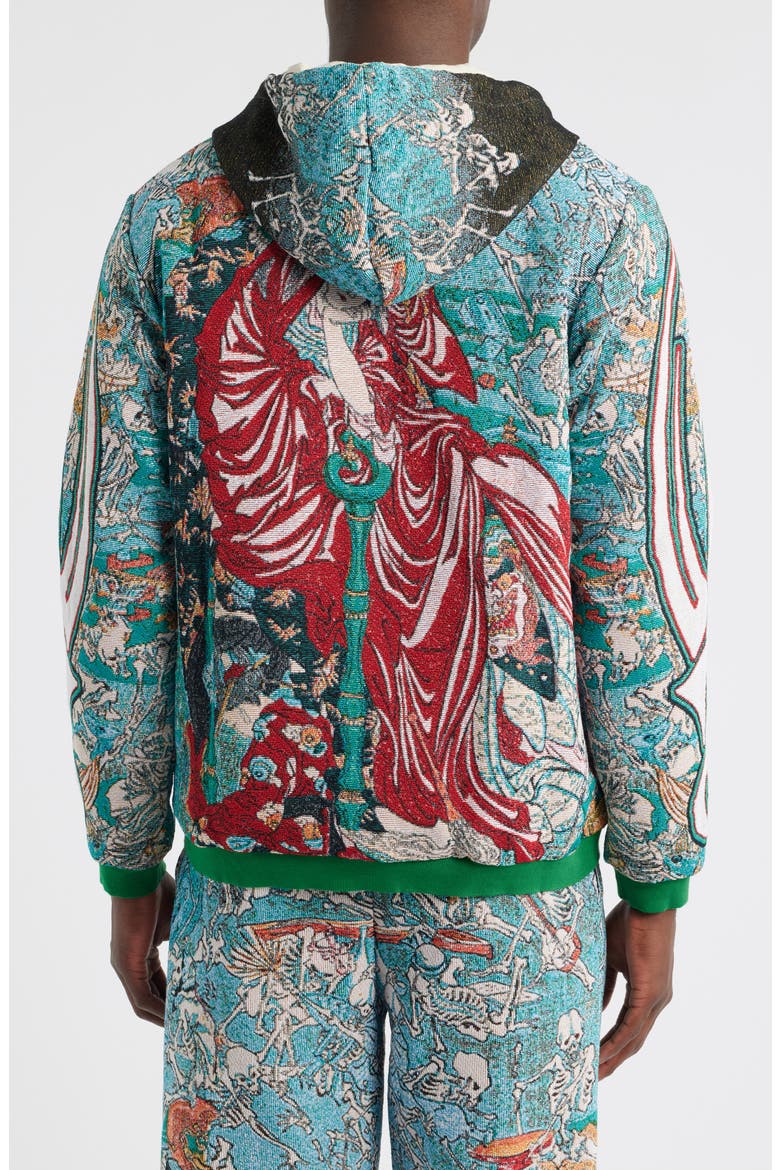 Jigoku Dayu Jacket, Alternate, color, GREEN
