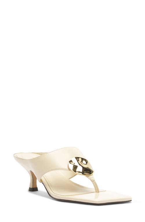 Arezzo Coraline Kitten Heel Flip Flop In Brown