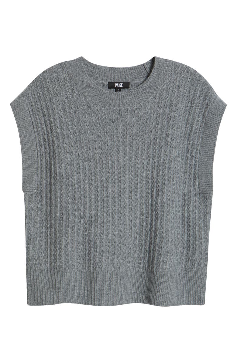 PAIGE Nepheli Sweater Vest, Alternate, color, Heather Grey