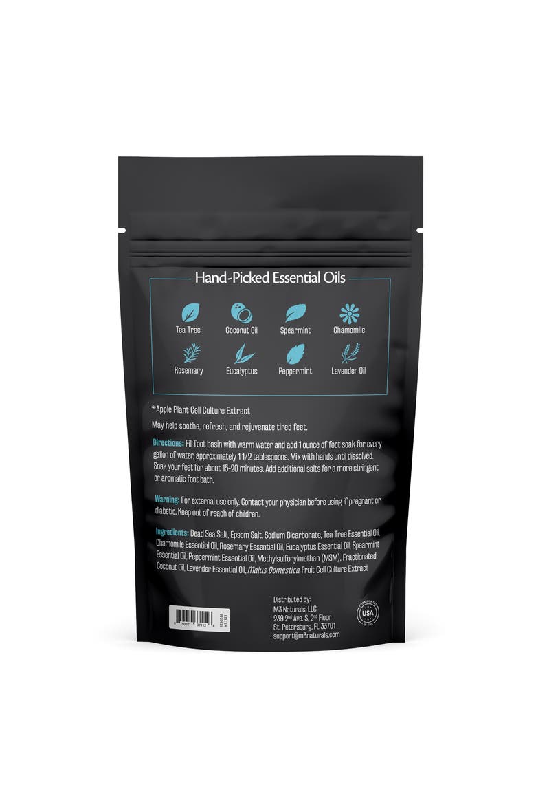 Tea Tree Oil Foot Soak, 16oz, Alternate, color, None