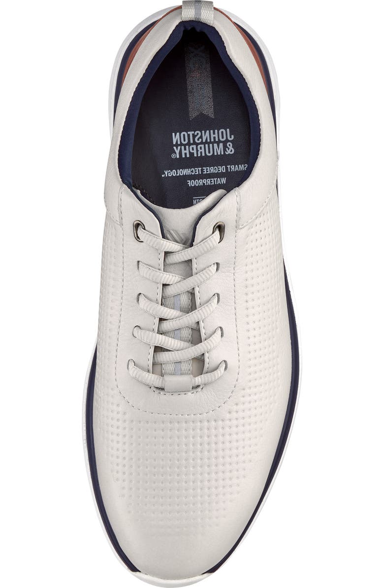Johnston & Murphy Prentiss 2 Waterproof Sneaker, Alternate, color, White Waterproof Full Grain