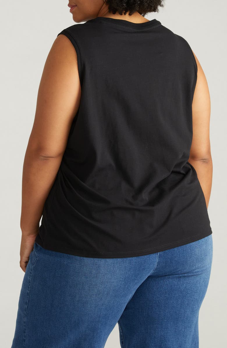 Universal Standard Patti Cotton Muscle Tank, Alternate, color, 