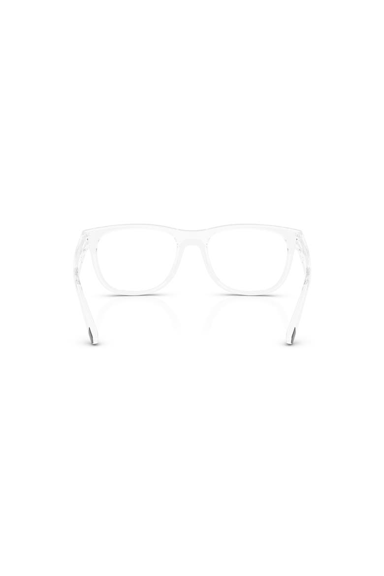 55mm Rectangle optical glasses, Alternate, color, Transparent