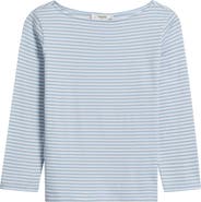 FRAME Stripe Boat Neck Top