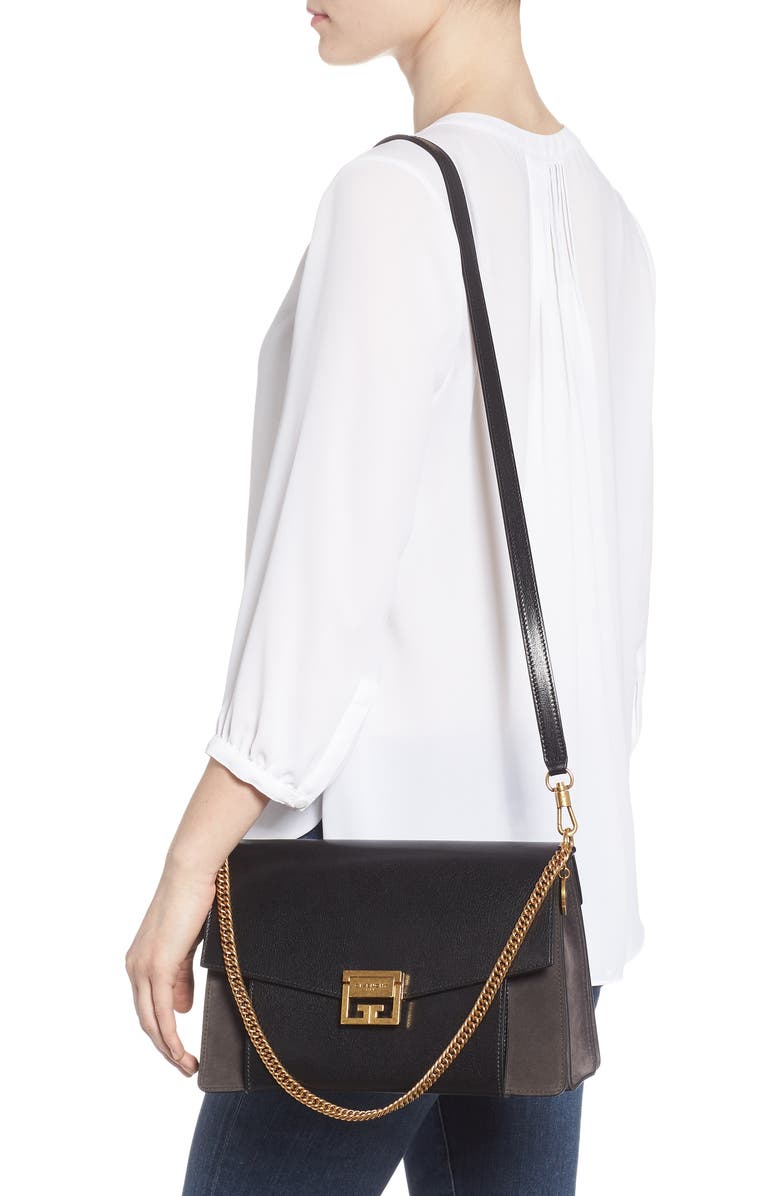 Givenchy Medium GV3 Leather Crossbody Bag, Alternate, color,