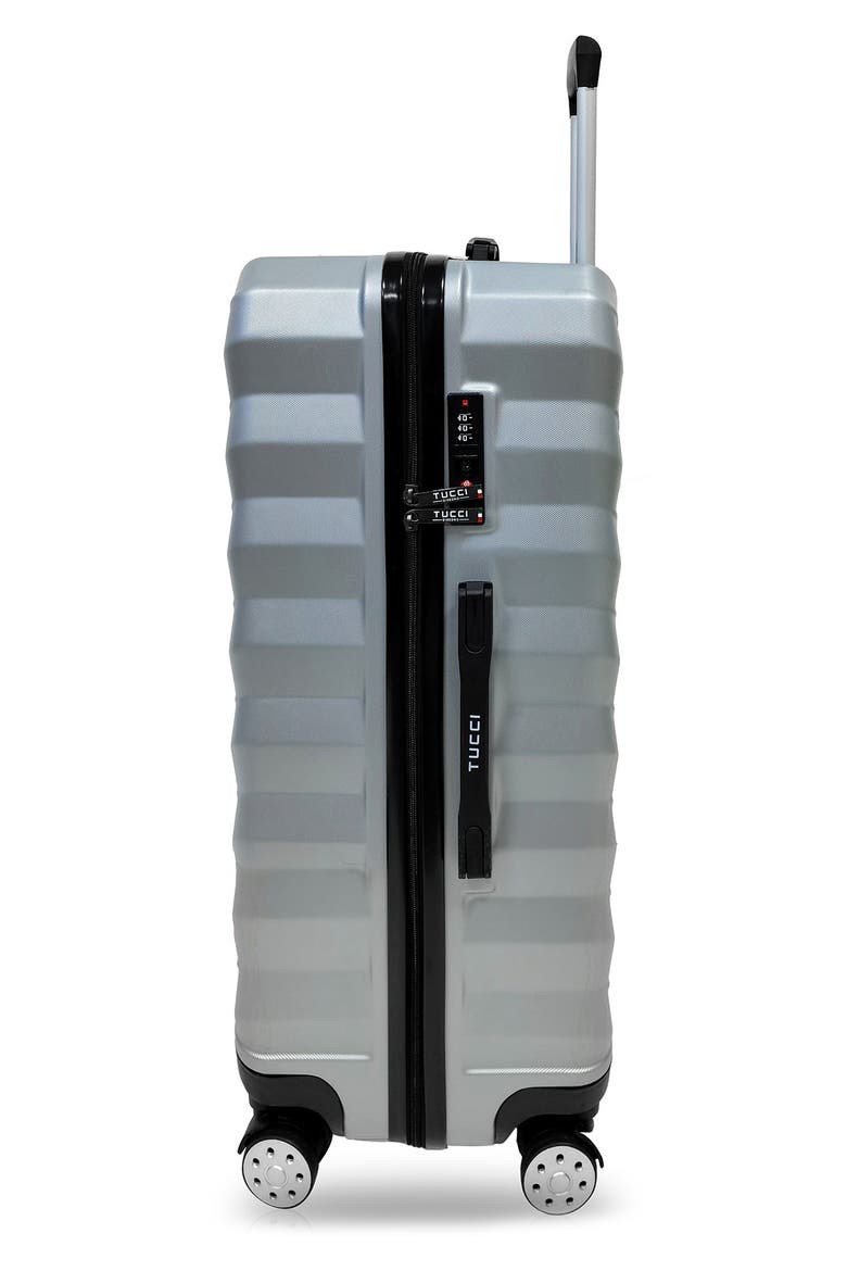 Storto Hardshell 3-Piece Spinner Luggage Set, Alternate, color, SILVER