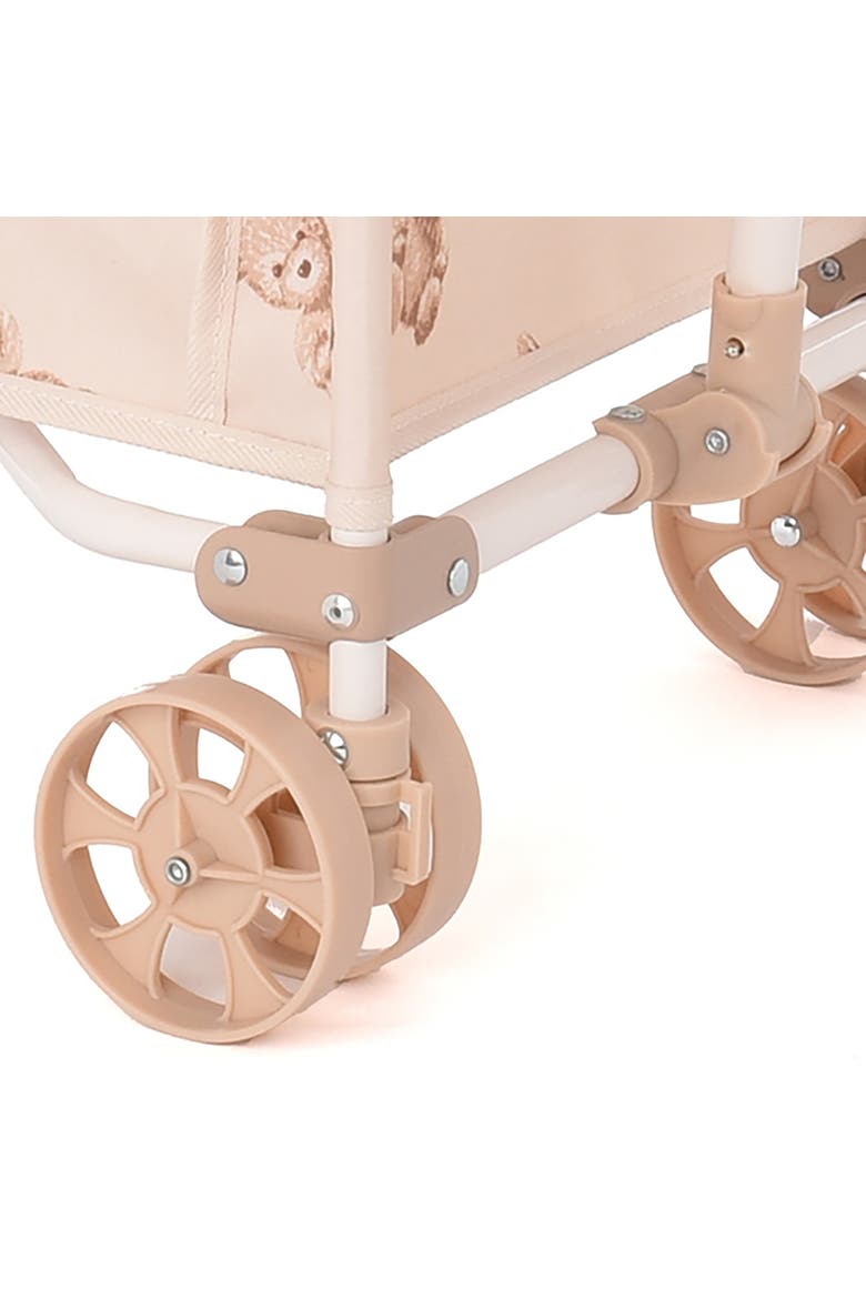 Teddy Toy Wagon Beige & Bear, Push & Pull Cart, Kids 3+, Alternate, color, Beige