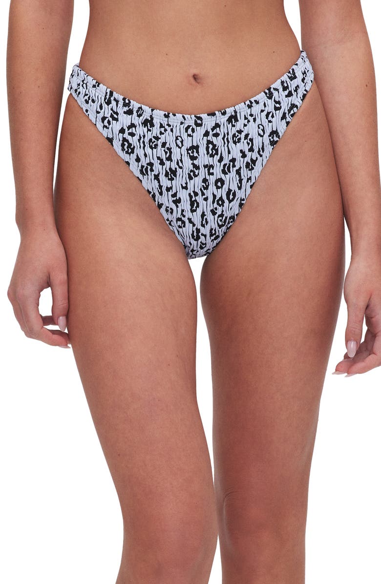 Good American Always Fit Leopard Bikini Bottoms, Main, color,