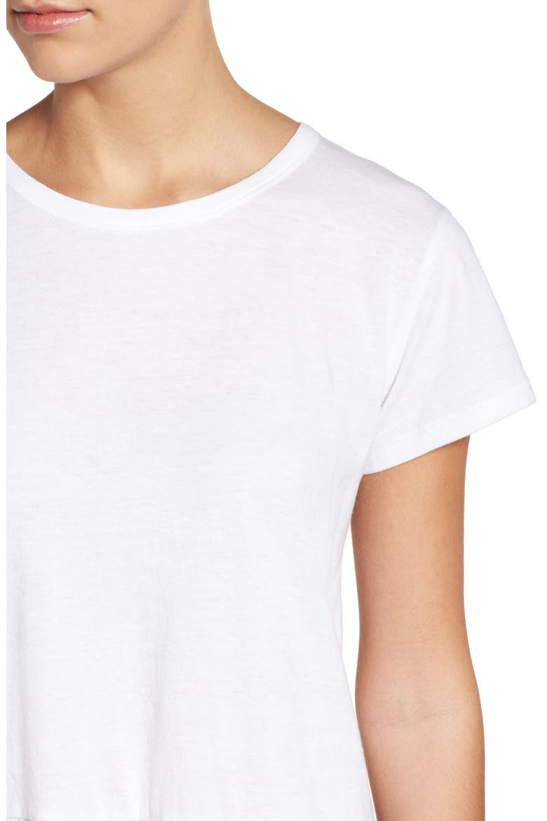 Peplum Tee, Alternate, color, WHITE
