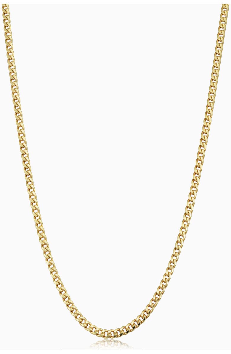 Oradina Men's Estate Cuban Chain in 14K Gold, Main, color, 14K Yellow Gold